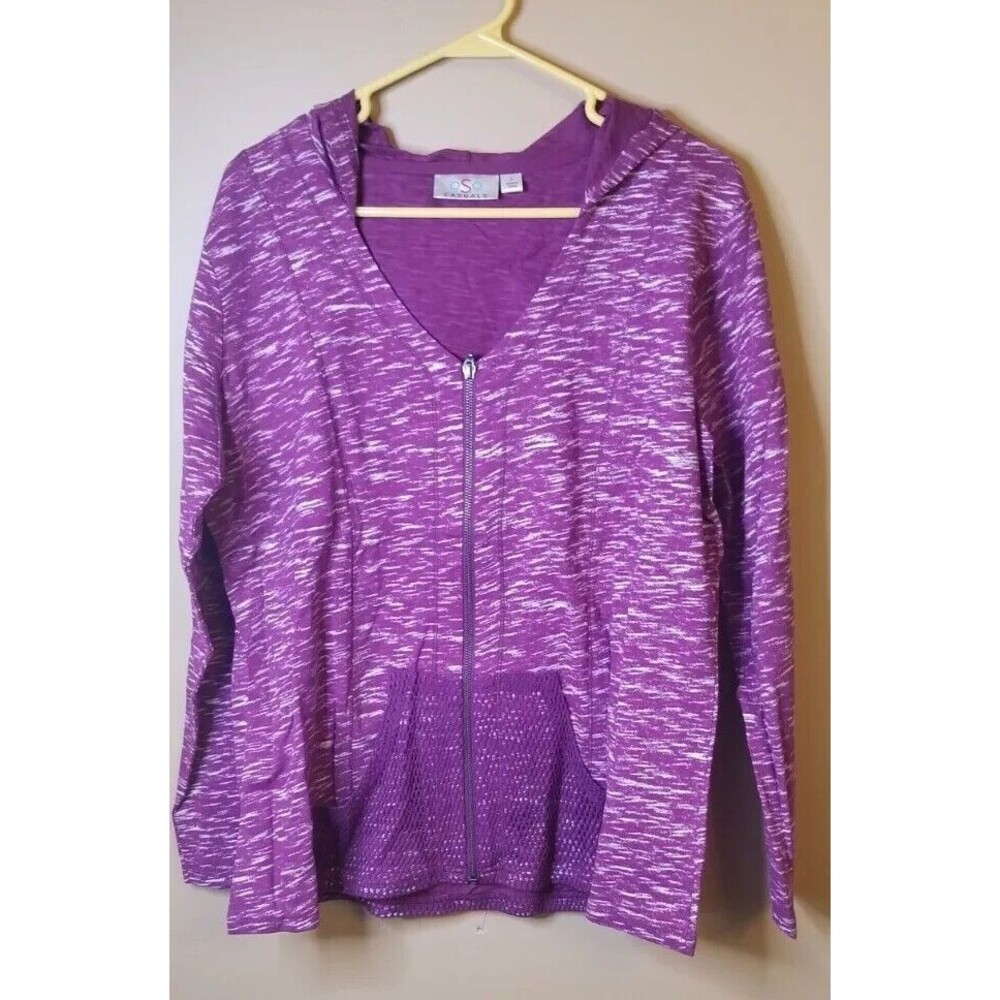 OSO CASUAL Hoodie Large Purple Large